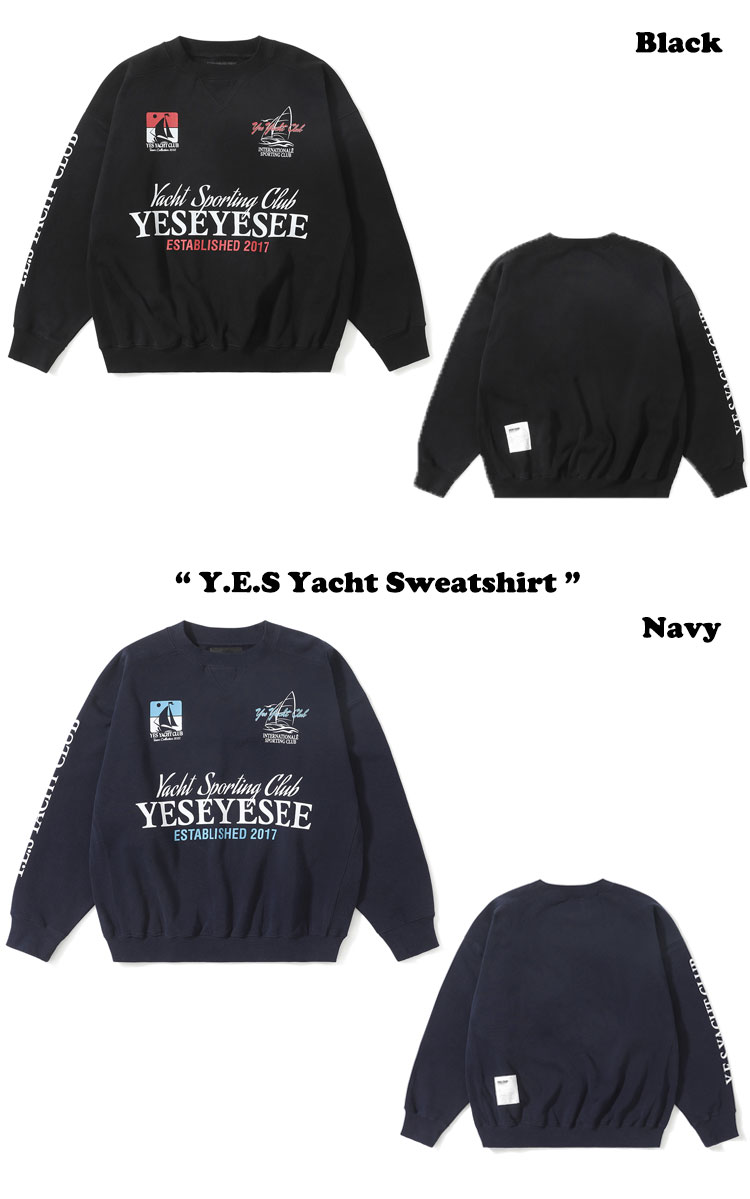 イェスアイシー トレーナー YESEYESEE Y.E.S Yacht Sweatshirt イェス ヨット スウェットシャツ 全4色 長袖 YES1068/YES1070 ウェア｜drescco｜02