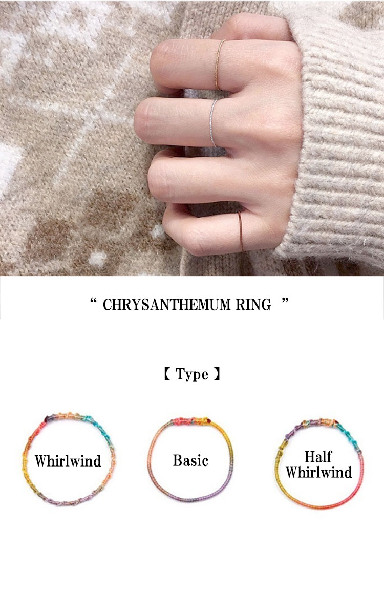 チェチャンナムメイド リング ccnmade 正規販売店 CHRYSANTHEMUM RING クリサンセマムクラブリング 全21色 指輪 韓国アクセサリー 1000000753 ACC｜drescco｜05