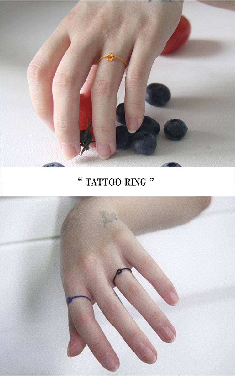 チェチャンナムメイド リング ccnmade 正規販売店 TATTOO RING タトゥーリング 全6色 指輪 韓国アクセサリー 1000000864 ACC｜drescco｜04