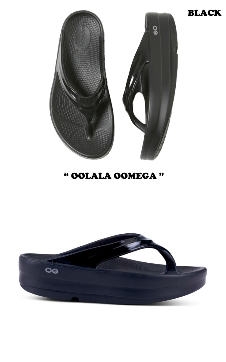 ウーフォス サンダル OOFOS レディース OOLALA OOMEGA ウーララ オメガ RECOVERY SANDAL リカバリーサンダル  BLACK WHITE NOMAD シューズ