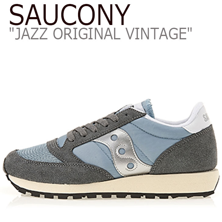 サッカニー ジャズオリジナル スニーカー SAUCONY JAZZ ORIGINAL VINTAGE ジャズ オリジナル ヴィンテージ GREY グレー S60368-39 シューズ