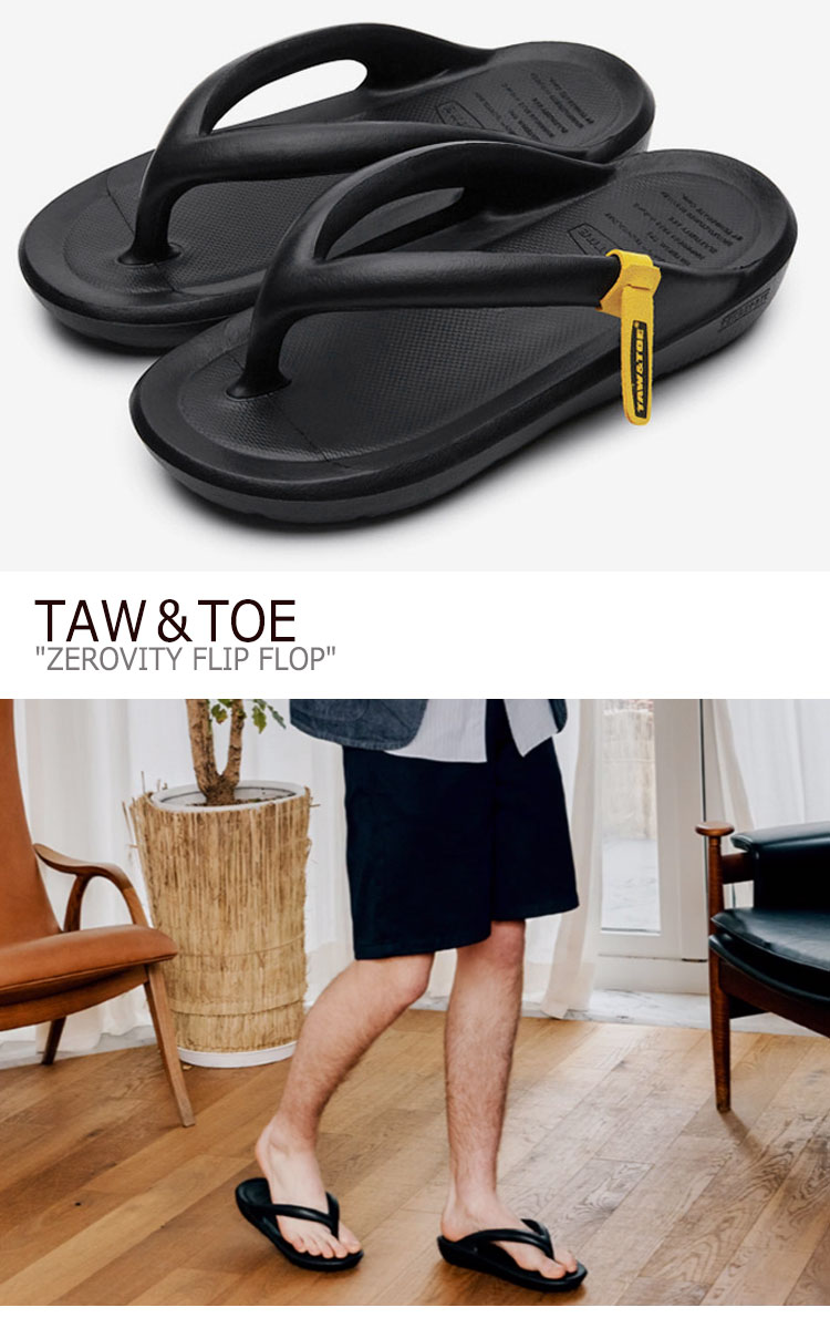 即納/国内発送】トー＆トー サンダル TAW＆TOE メンズ レディース ZEROVITY FLIP FLOP ゼロビティ フリップ フロップ  BLACK ブラック ZFFBLA シューズ : sn-tt20-fltn9f3u00 : 1WEEK - 通販 - Yahoo!ショッピング