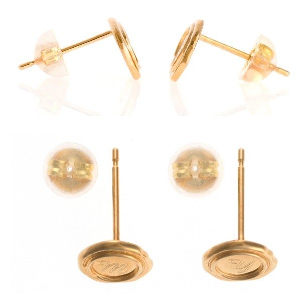 ペアピアス カップル お揃い ピアス ペア 片耳 イニシャル 封蝋