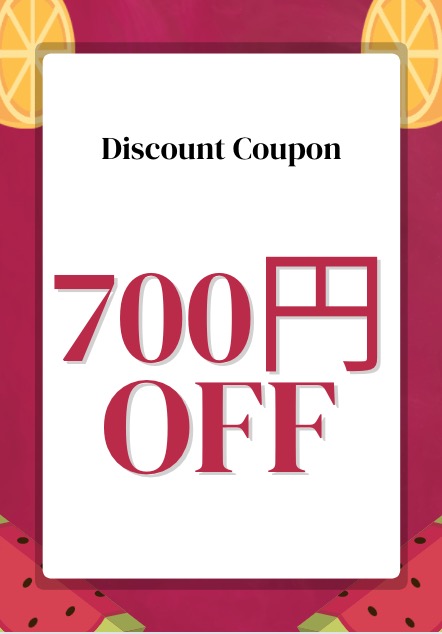 DRESSHEAVENの「7000円のお買い物で700円OFFクーポン」のクーポン