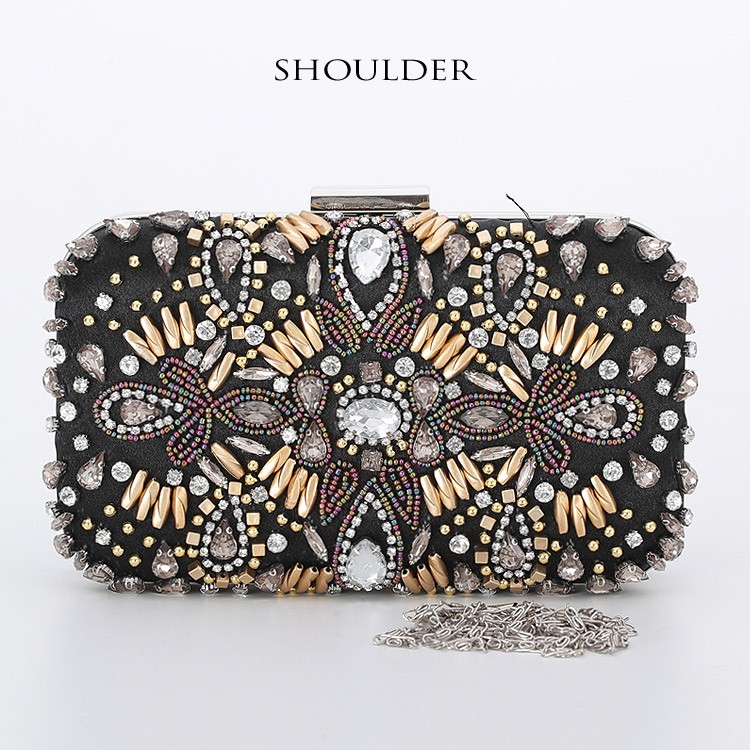 ビジュービーズクラッチバッグ (epoca) パーティーバッグ クラッチバッグ 結婚式 バッグ レディース 2way 送料