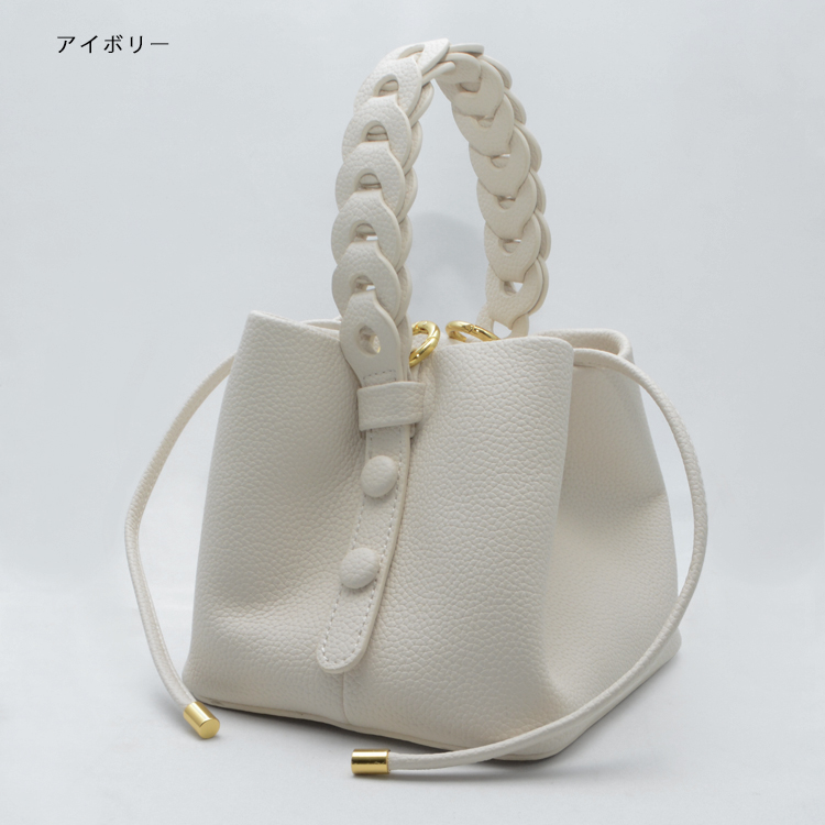 本革 バッグ レディース ショルダーバッグ 小さめ 2way バケツ型