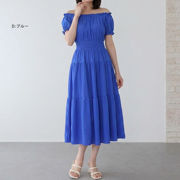 ワンピース 夏 半袖 レディース リゾート ロングワンピース 涼しい