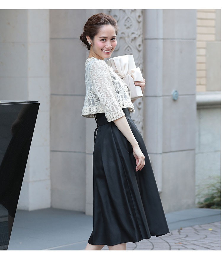 DRESS+ ボレロ 結婚式 ドレス 七分丈 七分袖 パーティー DRESS+ ボレロ 結婚式 ドレス 七分丈 七分袖 パーティー