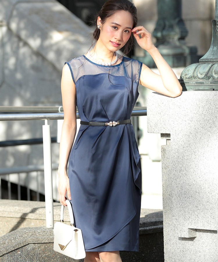 海外ブランド  DRESS+ パーティードレス 大きいサイズ 結婚式 袖あり スーツ・フォーマル・ドレス