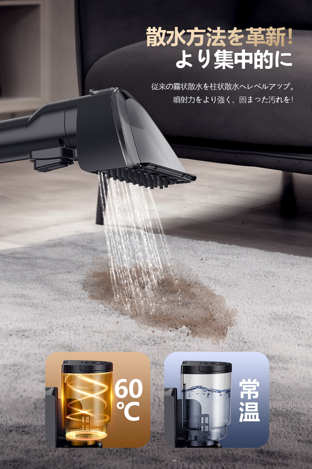 仙台～未使用品/スチームクリーナー9点セット高圧蒸気清潔機 強力洗浄 洗剤不要 Amazon | ハンドヘルド スチームクリーナー 9ピースの