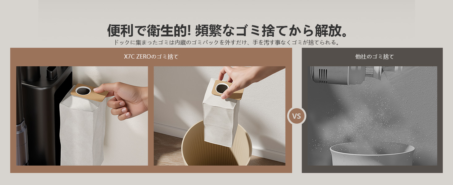 2026新登場 Yadea X7C ZERO 自動ごみ収集 スティッククリーナー