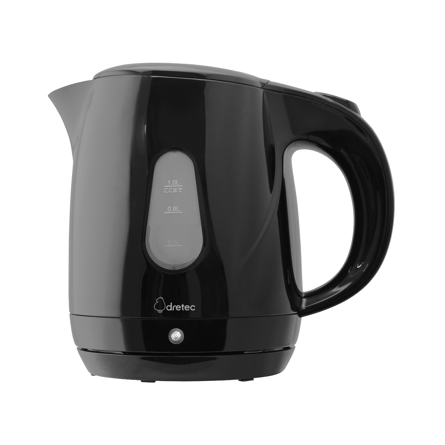 ドリテック 公式 電気ケトル プロム 電気ポット 1.0L コンパクト 軽量