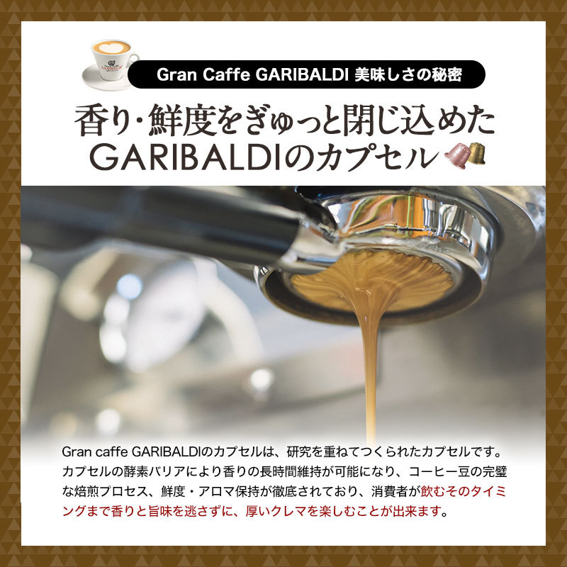 GARIBALDI イタリア産 ネスプレッソ 互換 カプセルコーヒー16箱