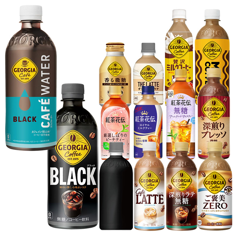 コーヒー・栄養ドリンク・紅茶・お茶等　缶　ペットボトル　飲料詰め合わせ　102本 コカ・コーラ △+10%ポイント対象 紅茶 コーヒー 飲料 [ジョージア