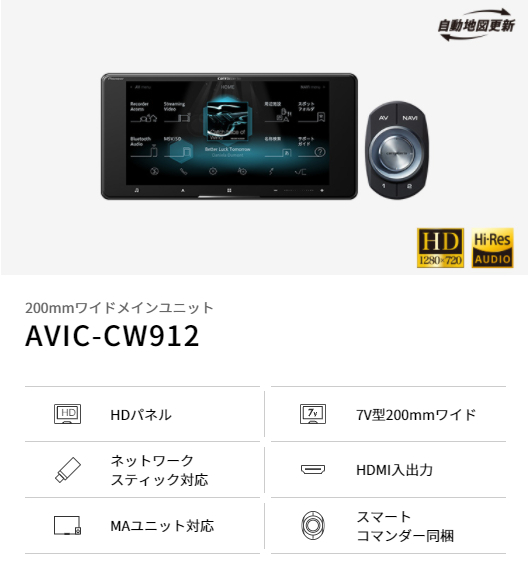 クケーブル Avic Cw912 スマートコマンダー同梱 カーナビ ドライブマーケットpaypayモール店 通販 Paypay