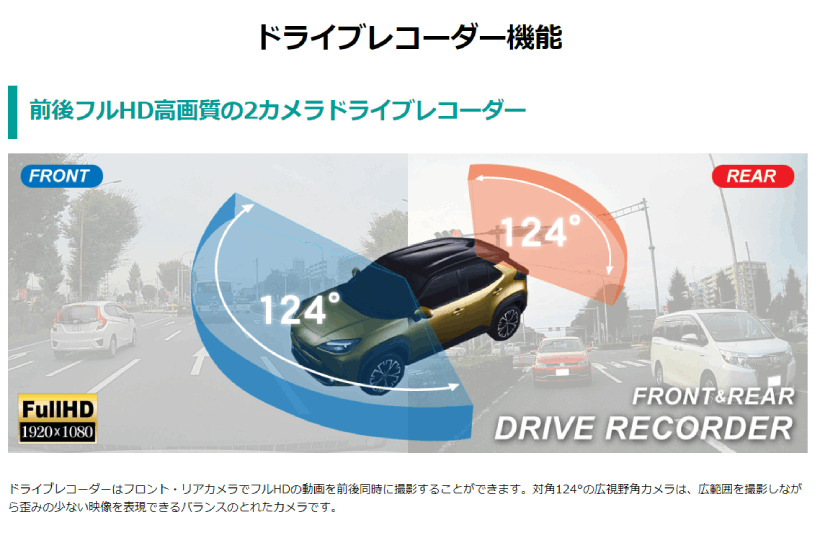 ドリームメーカー DMDR-32 デジタルインナーミラー＋前後