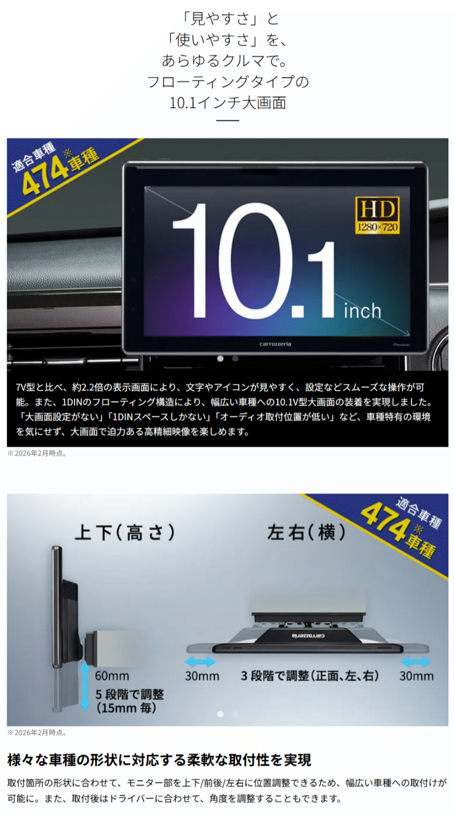 カロッツェリア DMH-SF1000 パイオニア ディスプレイオーディオ 10.1