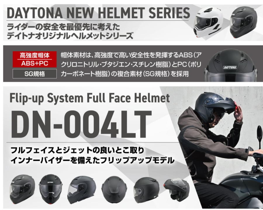 DAYTONA（デイトナ） DN-004LT ヘルメット マットブラック L(59-60cm 