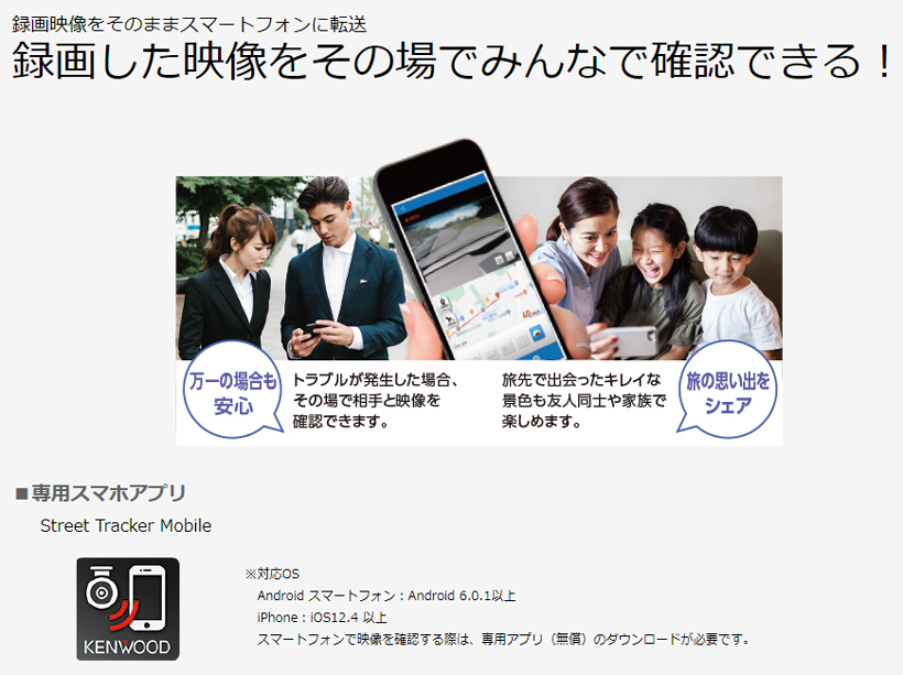 DRV-CW560 ケンウッド ドライブレコーダー 360°撮影対応 GPS搭載