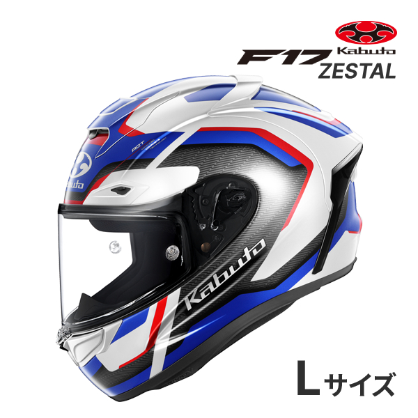OGK KABUTO F-17 ZESTAL �z���C�g�u���[���b�h L(59-60cm) �w�����b�g�o�C�N �t���t�F�C�X F-17 �[�X�^�� �I�[�W�[�P�[�J�u�g
