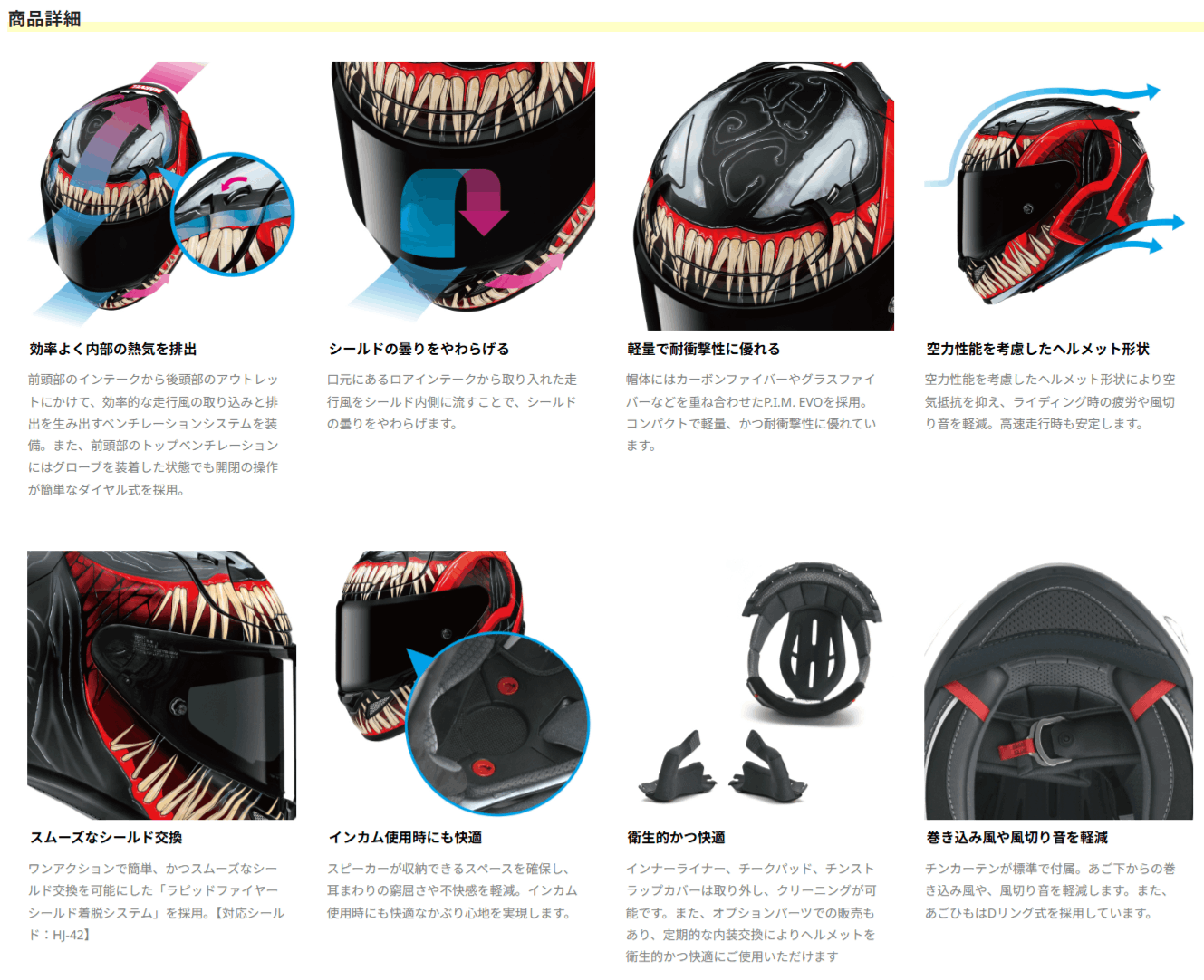 HJC HJC MARVEL RPHA12 ヴェノム3 M(57-58cm) JAPAN FIT 正規販売品