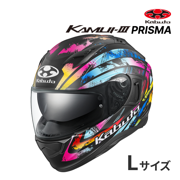 kabuto KAMUI ヘルメット　Lサイズ KAMUI-3 OGKカブト KAMUI 3 PRISMA マルチカラー L(59-60cm