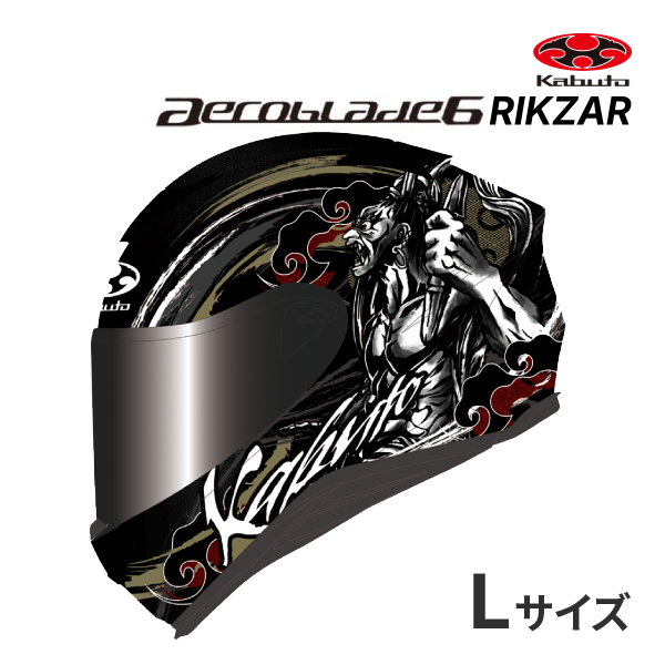 OGK KABUTO AEROBLADE 6 RIKZAR �t���b�g�u���b�N�S�[���h L(59-60cm) �w�����b�g �G�A���u���[�h 6 ���N�U�[ �I�[�W�[�P�[�J�u�g