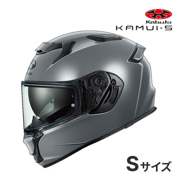OGK KABUTO KAMUI 5 �O���[ S(55-56cm) �w�����b�g �o�C�N �t���t�F�C�X �J���C 5 �I�[�W�[�P�[�J�u�g