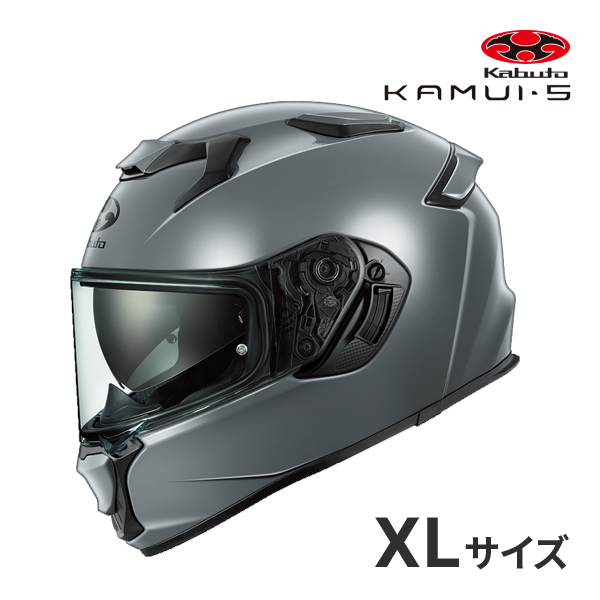 OGK KABUTO KAMUI 5 �O���[ XL(61-62cm) �w�����b�g �o�C�N �t���t�F�C�X �J���C 5 �I�[�W�[�P�[�J�u�g
