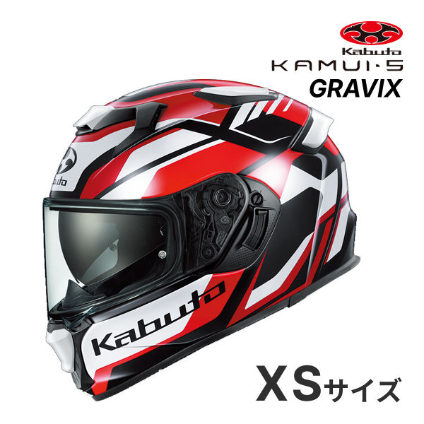 OGK KABUTO KAMUI 5 GRAVIX �u���b�N���b�h XS(54-55cm) �w�����b�g �o�C�N �t���t�F�C�X �J���C 5 �O�����B�N�X �I�[�W�[�P�[�J�u�g