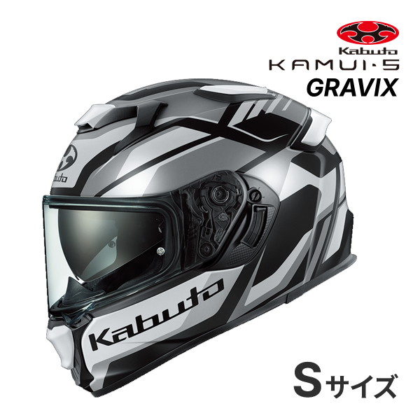 OGK KABUTO KAMUI 5 GRAVIX �t���b�g�u���b�N�O���| S(55-56cm) �w�����b�g �o�C�N �t���t�F�C�X �J���C 5 �O�����B�N�X �I�[�W�[�P�[�J�u�g