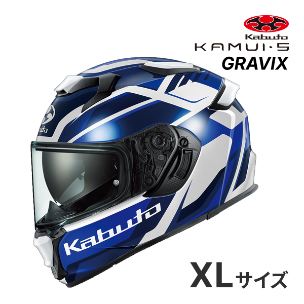 OGK KABUTO KAMUI 5 GRAVIX �z���C�g�u���| XL(61-62cm) �w�����b�g �o�C�N �t���t�F�C�X �J���C 5 �O�����B�N�X �I�[�W�[�P�[�J�u�g