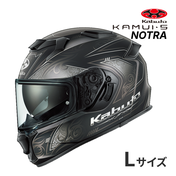 OGK KABUTO KAMUI 5 NOTRA �t���b�g�u���b�N L(59-60cm) �w�����b�g �o�C�N �t���t�F�C�X �J���C 5 �m�g�� �I�[�W�[�P�[�J�u�g