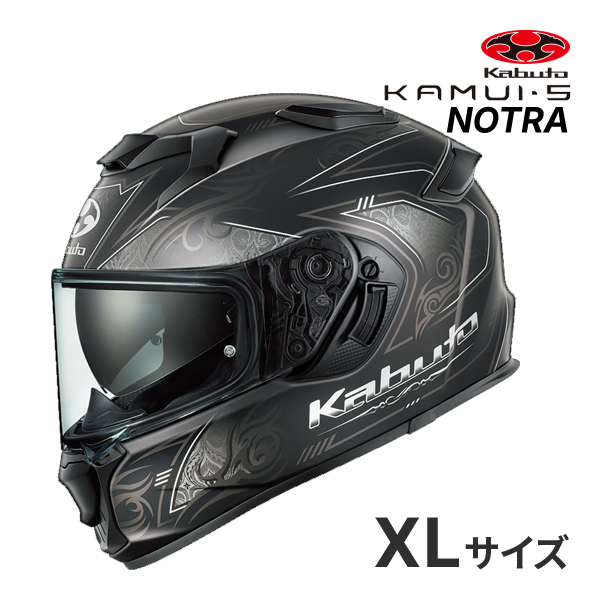 OGK KABUTO KAMUI 5 NOTRA �t���b�g�u���b�N XL(61-62cm) �w�����b�g �o�C�N �t���t�F�C�X �J���C 5 �m�g�� �I�[�W�[�P�[�J�u�g