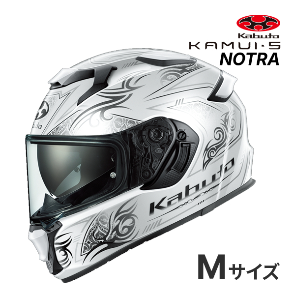 OGK KABUTO KAMUI 5 NOTRA �p�[���z���C�g�u���b�N M(57-58cm) �w�����b�g �o�C�N �t���t�F�C�X �J���C 5 �m�g�� �I�[�W�[�P�[�J�u�g
