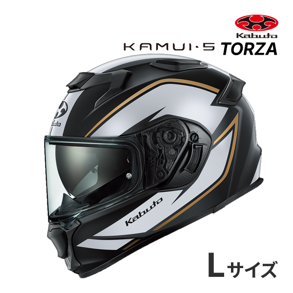 OGK KABUTO KAMUI 5 TORZA �t���b�g�u���b�N�S�[���h  L(59-60cm) �w�����b�g �o�C�N �t���t�F�C�X �J���C 5 �g���U �I�[�W�[�P�[�J�u�g