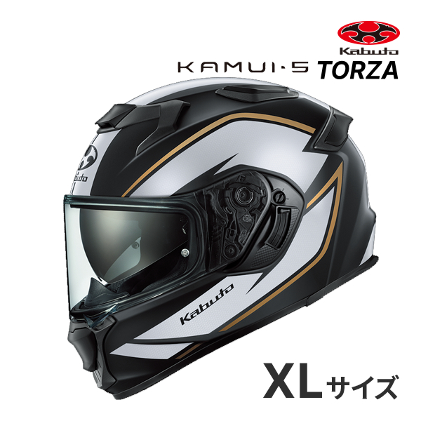 OGK KABUTO KAMUI 5 TORZA �t���b�g�u���b�N�S�[���h  XL(61-62cm) �w�����b�g �o�C�N �t���t�F�C�X �J���C 5 �g���U �I�[�W�[�P�[�J�u�g