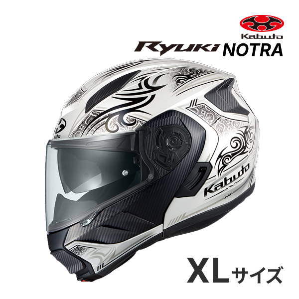 OGK KABUTO RYUKI NOTRA �p�[���z���C�g�u���b�N XL(61-62cm) �w�����b�g�o�C�N �V�X�e���w�����b�g �����E�L �m�g�� �I�[�W�[�P�[�J�u�g