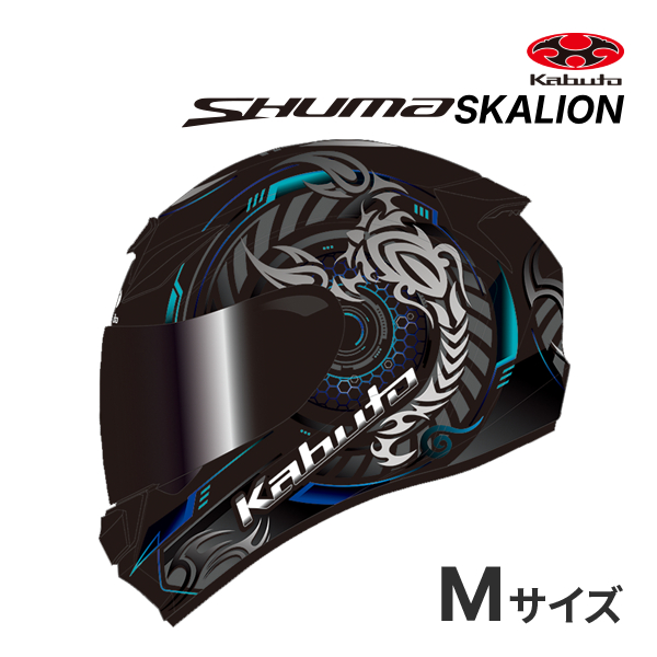 OGK KABUTO SHUMA SKALION �t���b�g�u���b�N�u���[ M(57-58cm) �w�����b�g�o�C�N �t���t�F�C�X �o�C�N�p�w�����b�g ���ۉ��H �V���[�} �X�J���I��