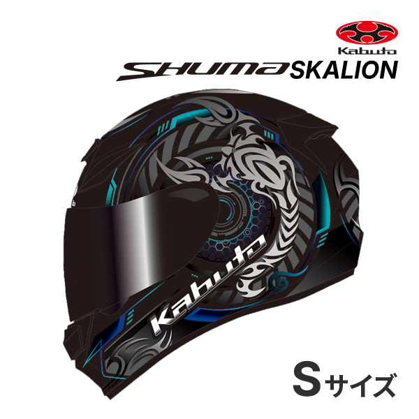 OGK KABUTO SHUMA SKALION �t���b�g�u���b�N�u���[ S(55-56cm) �w�����b�g�o�C�N �t���t�F�C�X �o�C�N�p�w�����b�g ���ۉ��H �V���[�} �X�J���I��