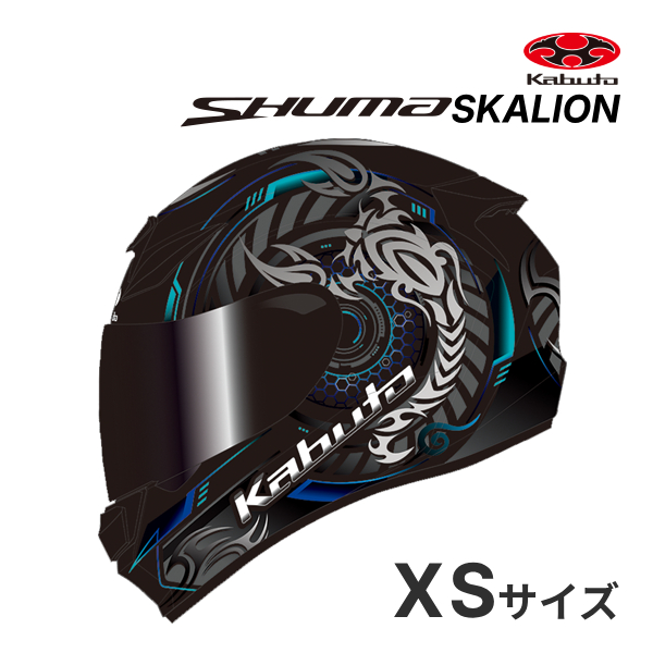 OGK KABUTO SHUMA SKALION �t���b�g�u���b�N�u���[ XS(54-55cm) �w�����b�g�o�C�N �t���t�F�C�X �o�C�N�p�w�����b�g ���ۉ��H �V���[�} �X�J���I��