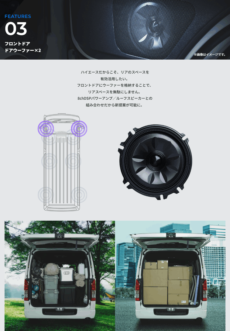 ALPINE（アルパイン） OPTM8-HI OPTMサウンドシステム 200系