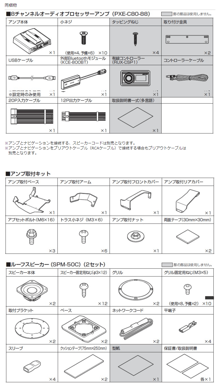 ALPINE OPTM8-HI アルパイン OPTMサウンドシステム 200系