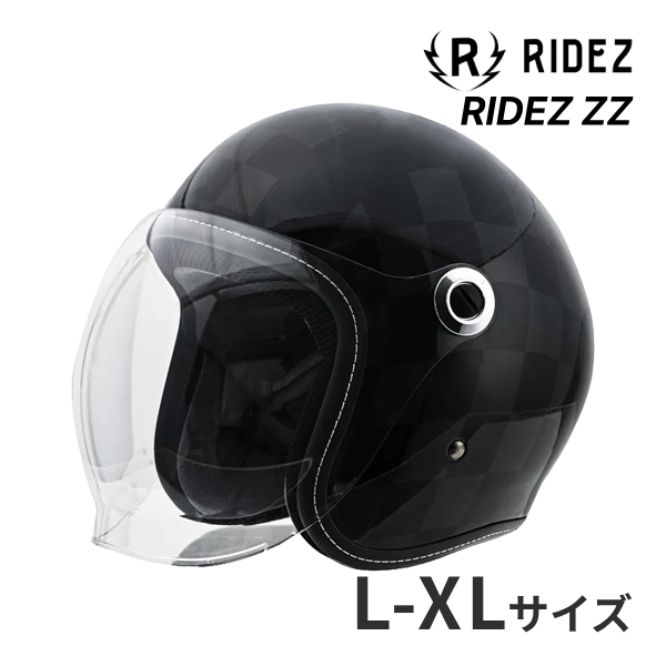 RIDEZ RIDEZ X グロスブラック Mサイズ(57- 58cm) フルフェイス