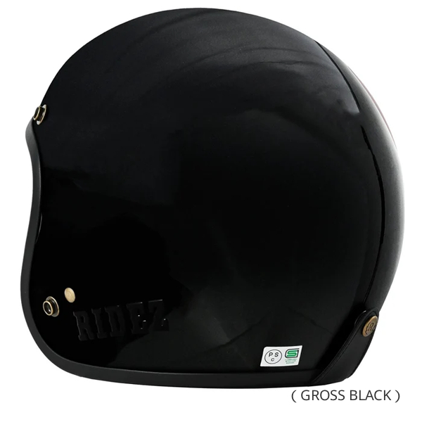 RIDEZ RIDEZ TQ HELMET グロスグレー M(57-58cm) ジェットヘルメット