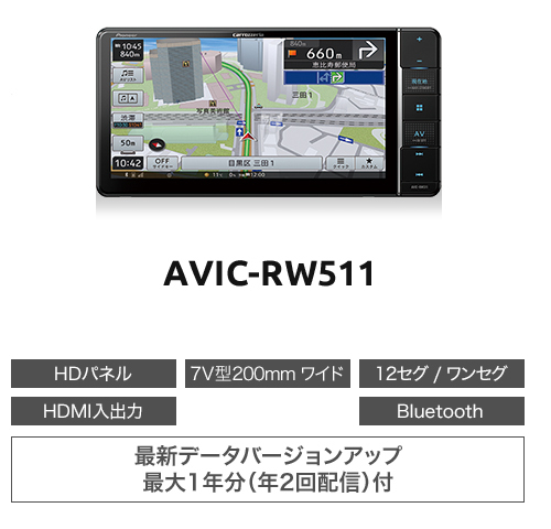 パイオニア カーナビ 楽ナビ AVIC-RQ721 4988028522062 - どこに