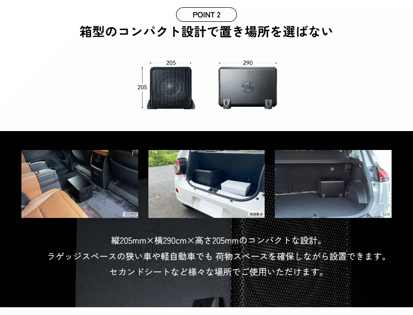 BeatーSonic（ビートソニック） TSA-BX669C3 低歪性アクティブサブ