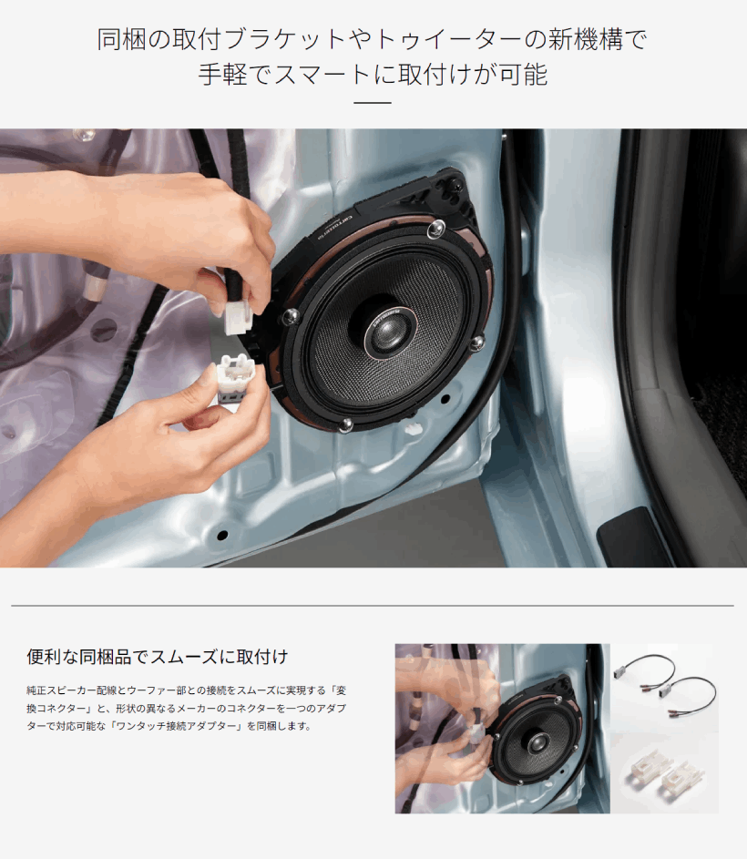 カロッツェリア TS-C1740 パイオニア 17cm スピーカー コアキシャル 2