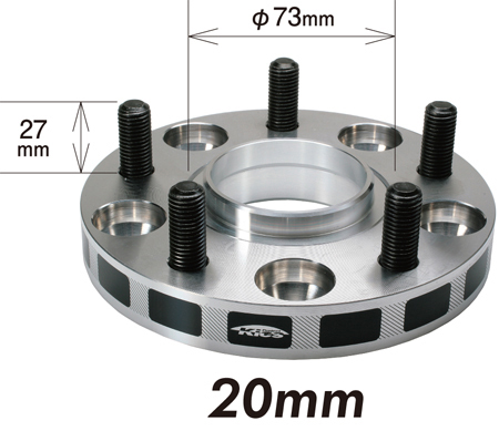 4020W1-54 協永産業 ワイドトレッドスペーサー ハブユニットシステム （M12×P1.5 4H/100 厚20mm ハブ径54mm  外径145mm）普通車用 2枚1セット