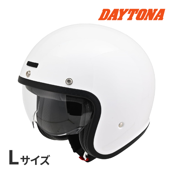 DAYTONA（デイトナ） DN-007PJ ヘルメット ホワイト L(59-60cm) バイク
